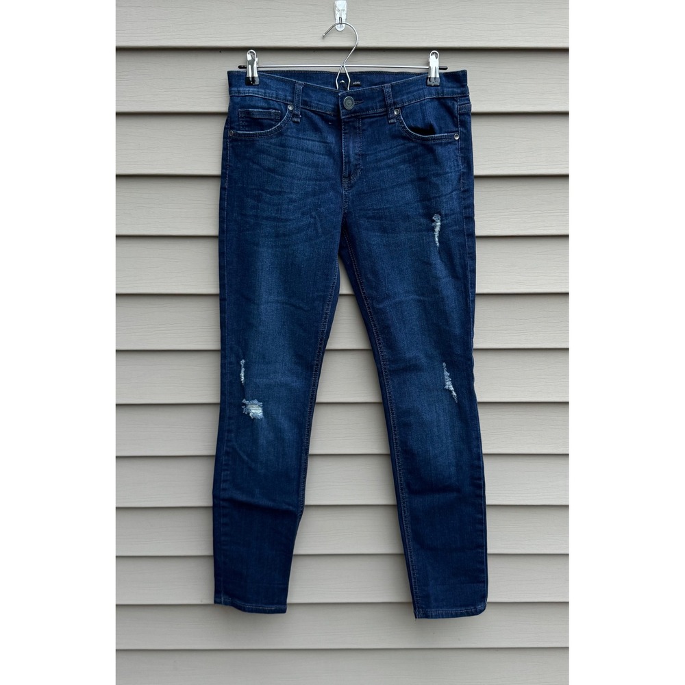 Edyson Women's Size 30 Dark Wash Distressed Skinny Jeans Stretch Denim